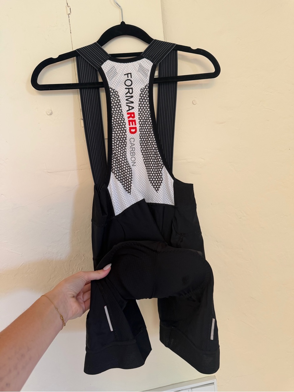 Giordana Carbon Black & White Cycling Bib Shorts